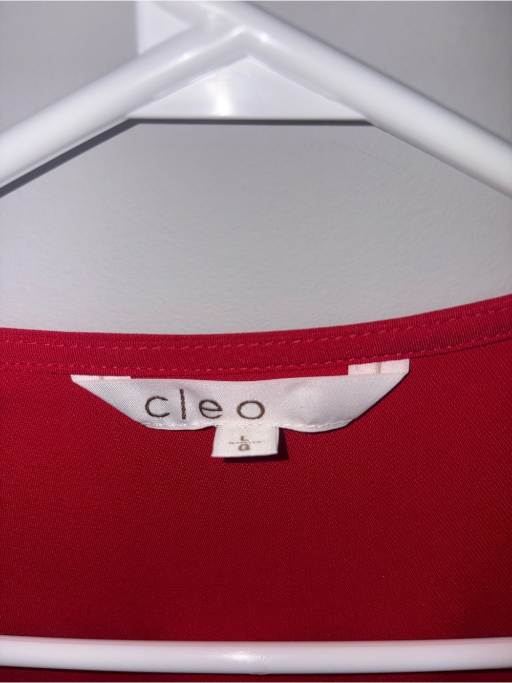 cleo Red Open-Front Long Sleeve Robe - Picture 3 of 6